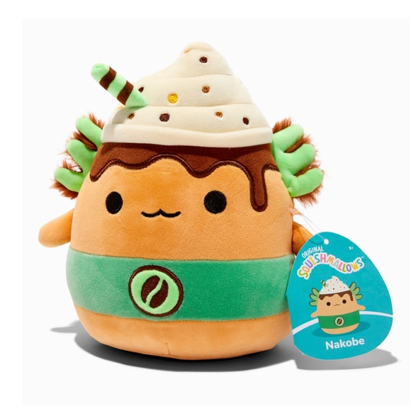 NWT 8” Nakobe the Axolotl Latte Squishmallow - Crossover Squad - Picture 3 of 5
